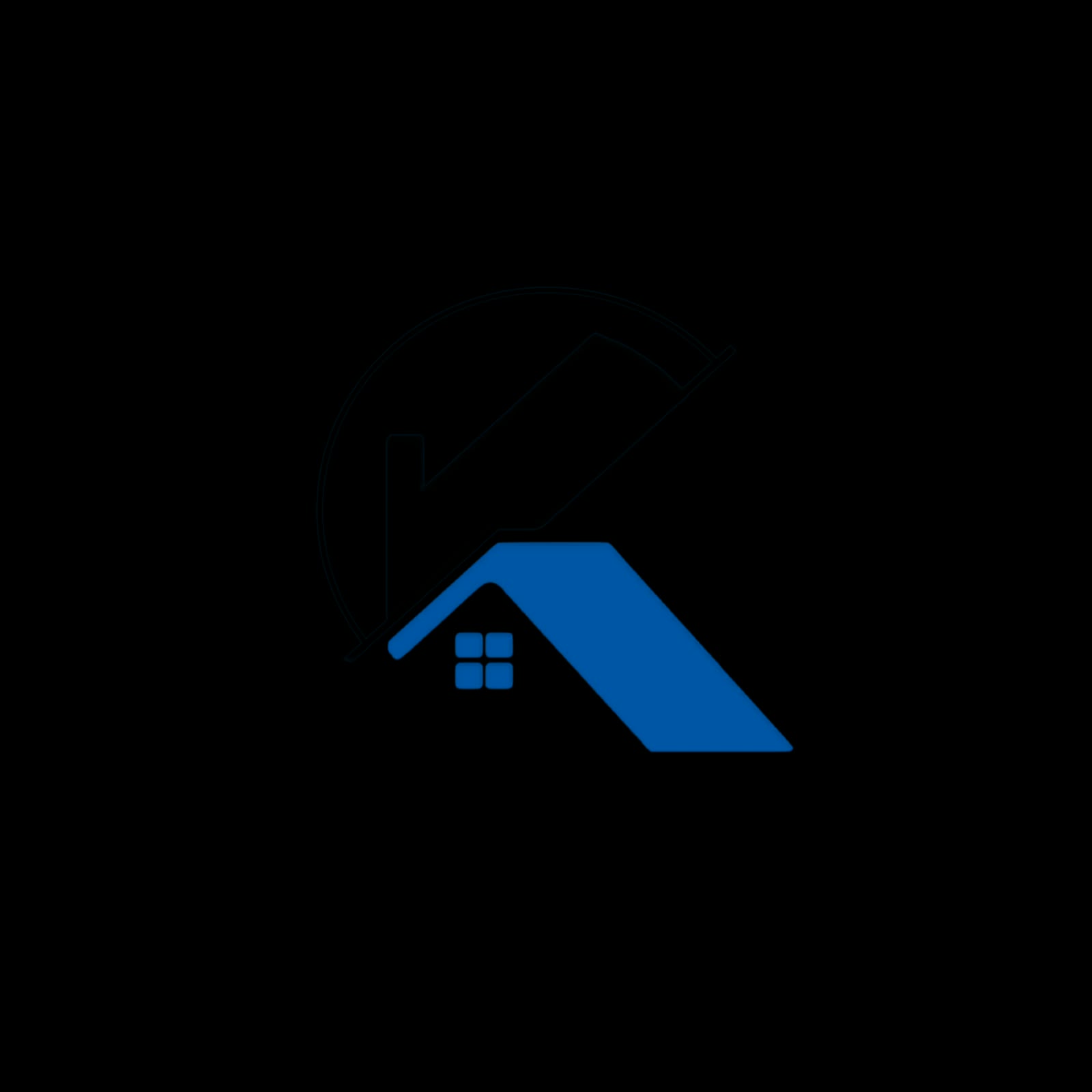 AAK architectural roof mark in blue and black